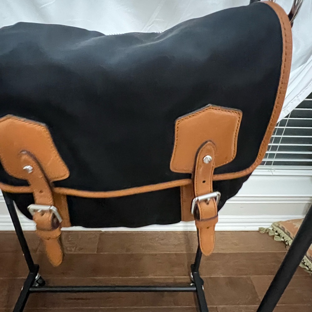 Black and Tan Ralph Lauren hand Bag
